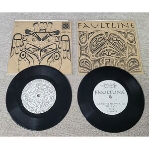 2 - Faultline 7" Vinyl EP Alliance Records Rare 1990s DIY Indie Post-Punk